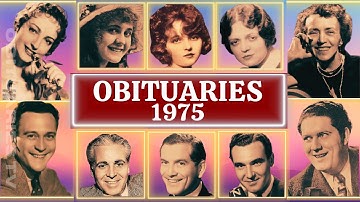 Overlijdensberichten van beroemdheden Beroemde sterren die in 1975 stierven Deel 6 OVERLIJDENSBER...