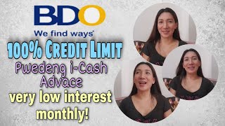 100% Credit Limit Pwedeng I-Cash Advance!(Very low interest) | C r i s e l l e