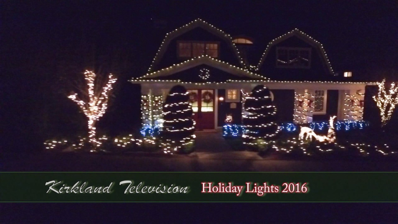 Kirkland Television Holiday Lights 2016 YouTube