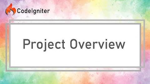 Project Overview - Build eCommerce Website Using CodeIgniter 3