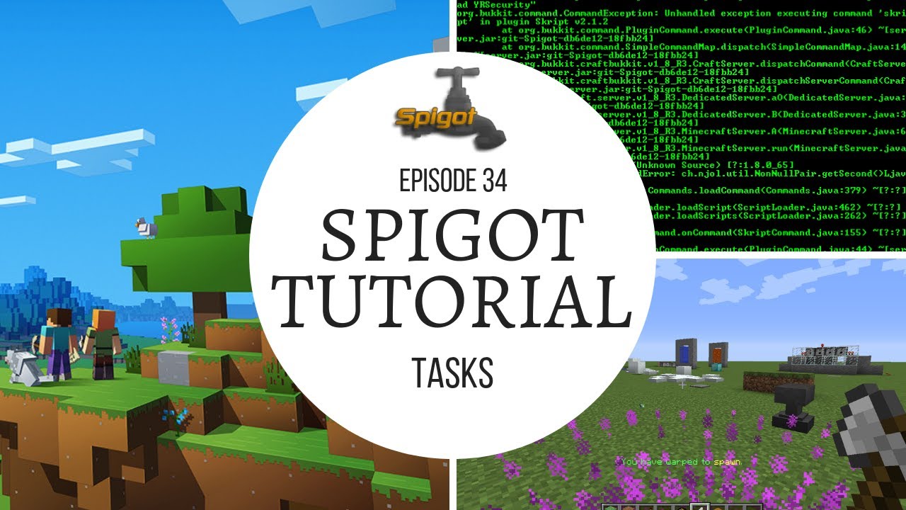 Spigot Plugin Development - 34 - Tasks and Scheduling - YouTube