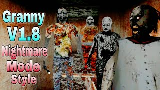 The Twins Sewer Escape With Granny V1.8 Nightmare Mode Style