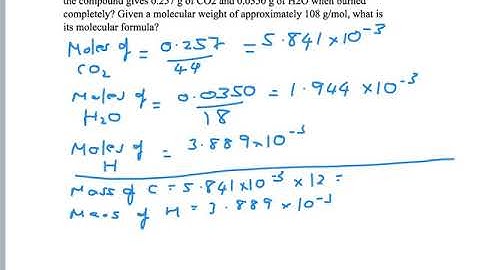 Combustion Analysis From www.ChemistryTuition.Net