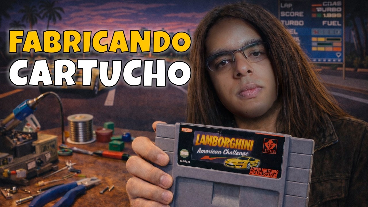 FABRICANDO O CARTUCHO LAMBORGHINI AMERICAN CHALLANGE - SNES