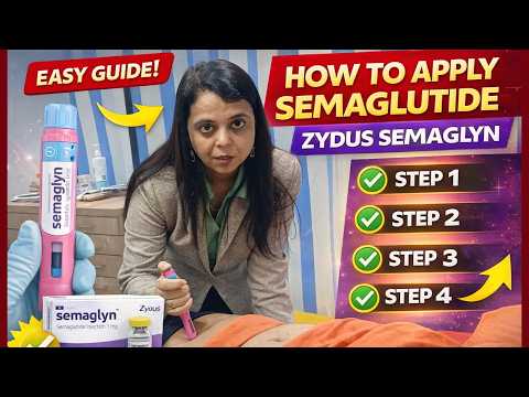 How to apply semaglutide Zydus semaglyn Step by step  #mounjaroexperience