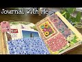 Journal With Me Video / DIY Fabric Pocket Tutorial / Handmade Journal Video