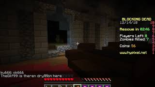 Hypixel Blocking Dead: Darkness Challenge (lowest render distance/brightness)