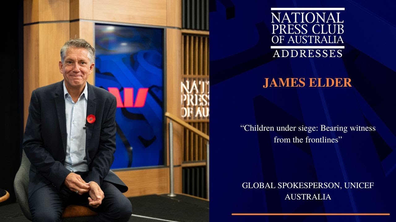 IN FULL: James Elder's Address to The National Press Club of Australia