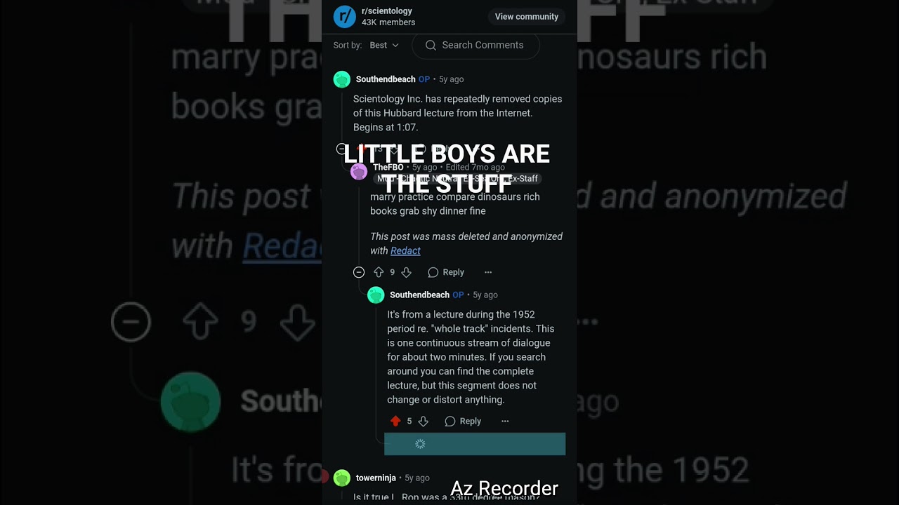 L. RON HUBBARD? "  LITTLE BOISE ARE THE STUFF"