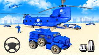 경찰차에서 로봇으로 변환 - 경찰차 수송기 Truck3D - 안드로이드 게임플레이 screenshot 5