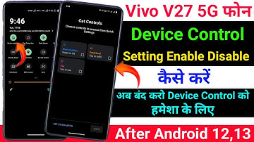Vivo V27 Device Control Setting On Kaise Kare । How To Disable Device Control Setting On Vivo V27