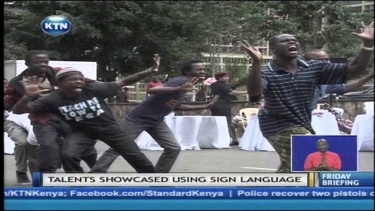 Talent show held in Nairobi by Kenya association of the deaf and the Christian missionary aid.