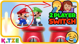 Luigi lässt Mario im Stich 😔😂 Super Mario Maker 2 Player Switch