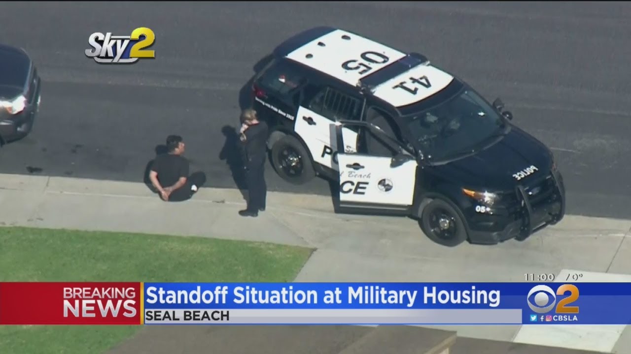 Standoff At Military Housing Near Naval Base In Seal Beach YouTube