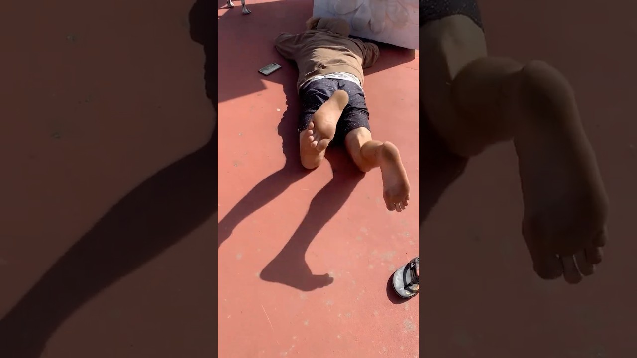 Portuguese surfer’s candid dirty feet 