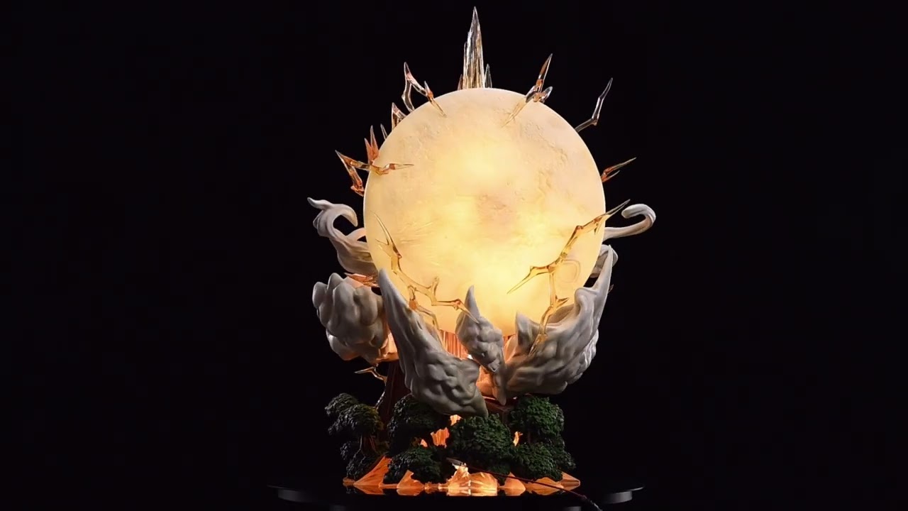 Anjinguang Figura Zenitsu Agatsuma 27 Cm – Estatua De Acción Con Base Iluminada – Coleccionable De Anime Para Fans (PVC)