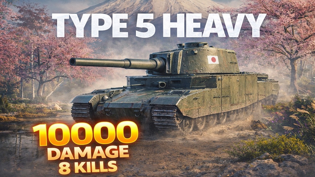 TYPE 5 Heavy I Önemli Olan Hem Boyu Hem İşlevi 10K Damage 8 KİLLS #wot #worldoftanks #танкблиц