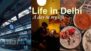 A day in my life living alone in Delhi(Shifted to a New Apartment, Cooking meals, Exam prep💻☕️🏋️)