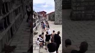 Llegada de la procesión del Apóstol Santiago en Lampón 2021.