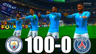 FIFA 23 | RONALDO, MESSI, MBAPPE, NEYMAR, ALL STARS | MANCHESTER CITY 100 - 0 PSG | UCL FINAL