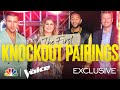 First Knockout Pairings for Teams Kelly, Nick, Legend and Blake Revealed! - The Voice Knockouts 2021