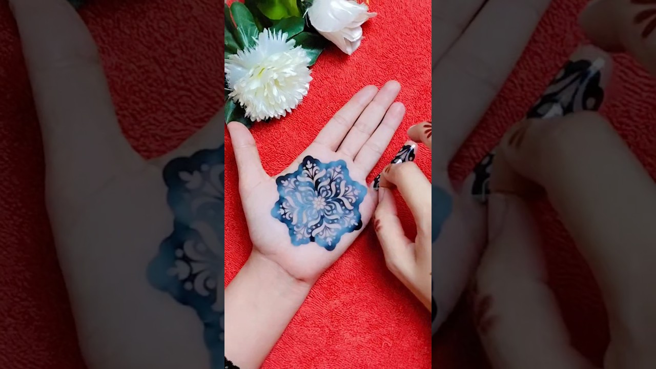beautiful sticker mehndi design #shorts
