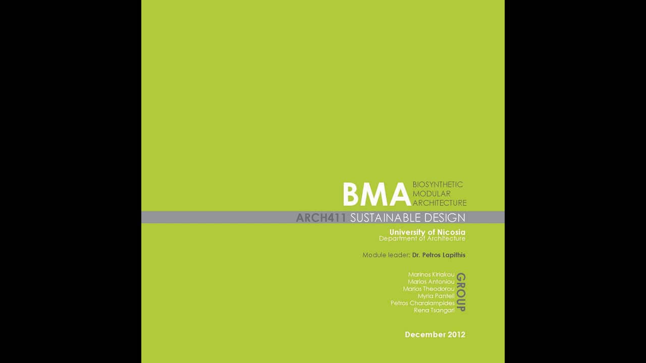 BMA project: BIOSYNTHETIC MODULAR ARCHITECTURE - YouTube