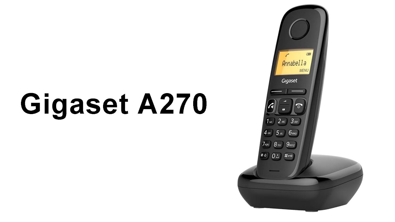 Gigaset A270 Telefono Inalambrico Dect con Identificador de Llamadas - Manos  Libres - Control de Volumen Teléfonos Sobremesa e Inalámbricos Telefonía  Fija Movilidad / Smartphones 