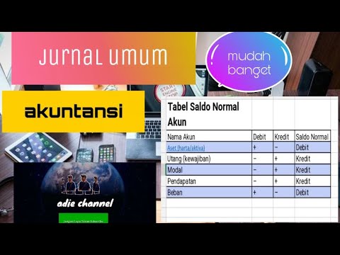 cara mudah buat jurnal umum dalam akuntansi / an easy way to make a