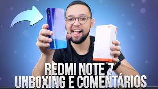 Matheus Kise Vídeos XIAOMI REDMI NOTE 7 é LINDO e POTENTE! unboxing e comentários