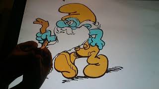Horacio the handsnake - Grandpa Smurf