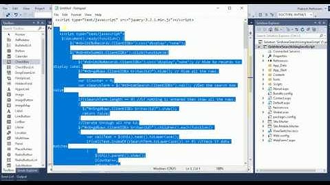 Search in GridView using JavaScript