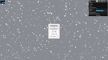 tsParticles - Snow particles