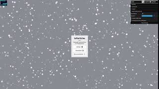 tsParticles - Snow particles