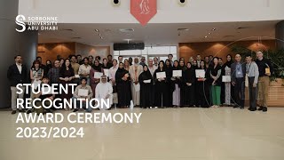 Student Recognition Award Ceremony for the academic year 2023/2024