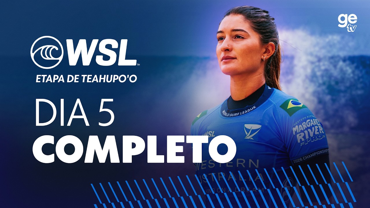 WSL TAHITI PRO 2026 | ETAPA DE TEAHUPO'O | DIA 5 | ge tv