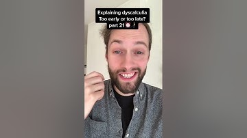 Dyscalculia🔢 Too early or too late⏰ #Short