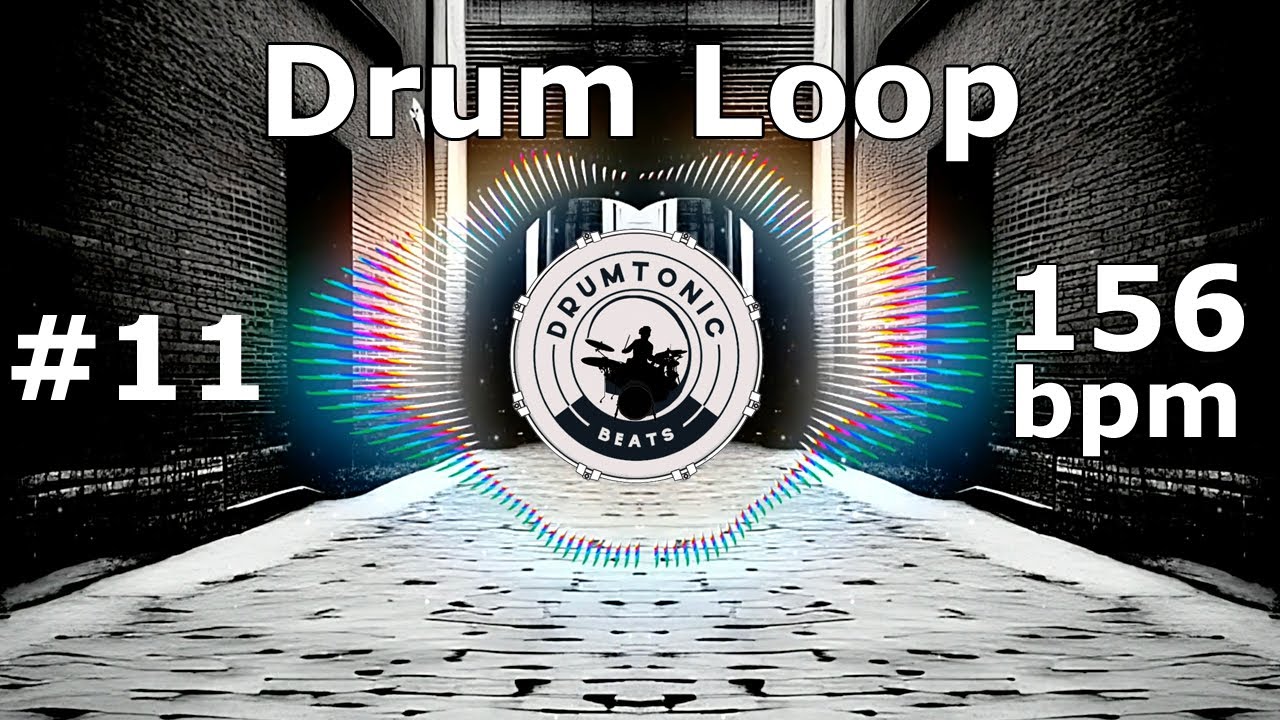 #11 Hip Hop Rap Beat 156 bpm 🥁 5 Variations 🥁 Drum Backing Track - DrumTonic Beats