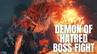 Demon of Hatred Boss Fight | Sekiro (No Commentary) @justeano
