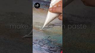 How to: Mixed Media Raven Art (Crazy Textures) | AB Creative #shorts #art