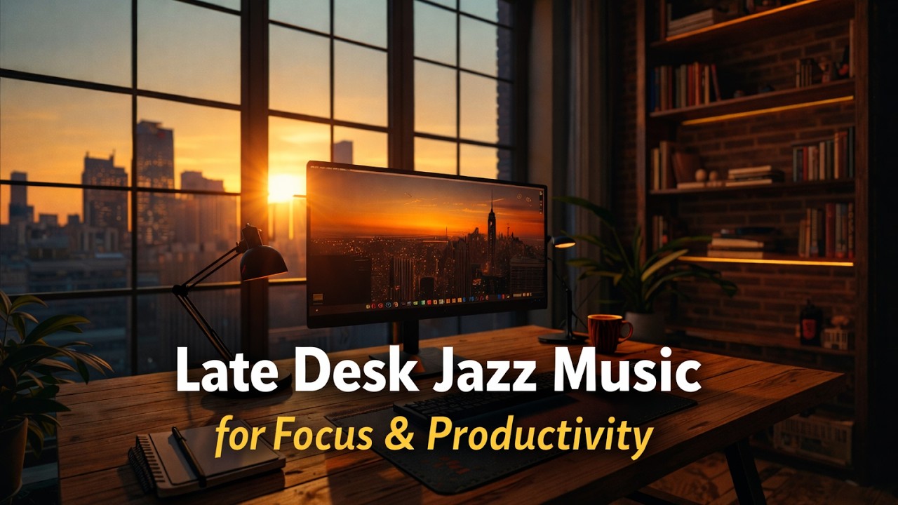 Late Desk Jazz ☕ Music for Focus & Productivity