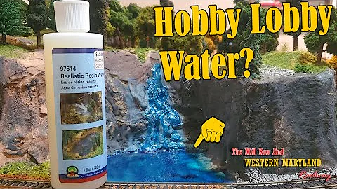 Realistic Water Resin From Hobby Lobby, How it Worked on my HO Scale Layout