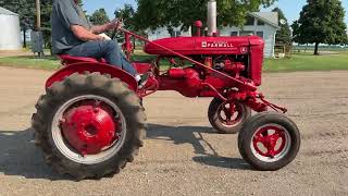 McCormick Farmall A, Motor Was Rebuilt Not Many Hours Ago, Rides and Drives McCormick Farmall A, Motor Was Rebuilt Not Many Hours Ago, Rides and Drives