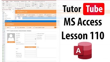 MS Access Tutorial - Lesson 110 - SQL Query DROP COLUMN