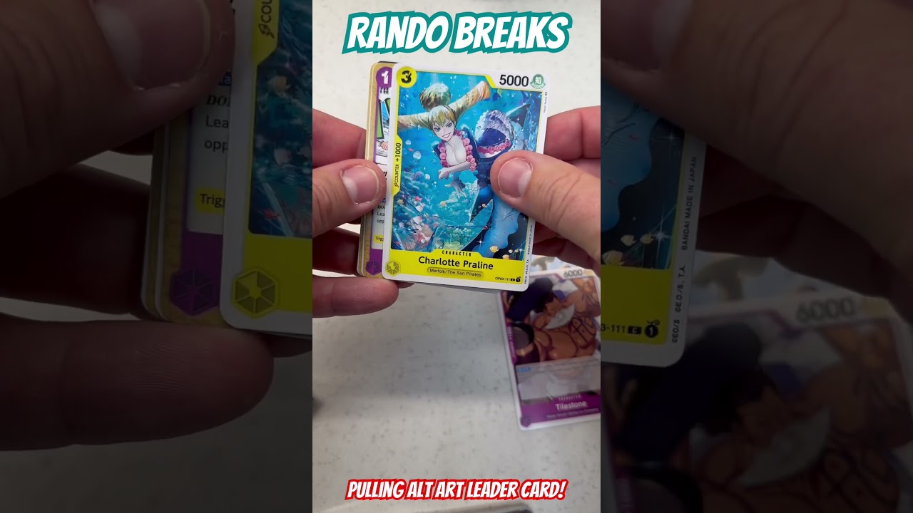 Alternate Art Leader card worth $100 from a $4 OP-03 booster pack! Huge Nami Pull!
