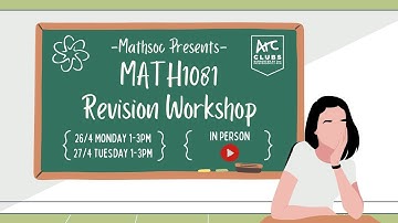 UNSW MathSoc Presents: 21T1 MATH1081 Revision Workshop [Part I]