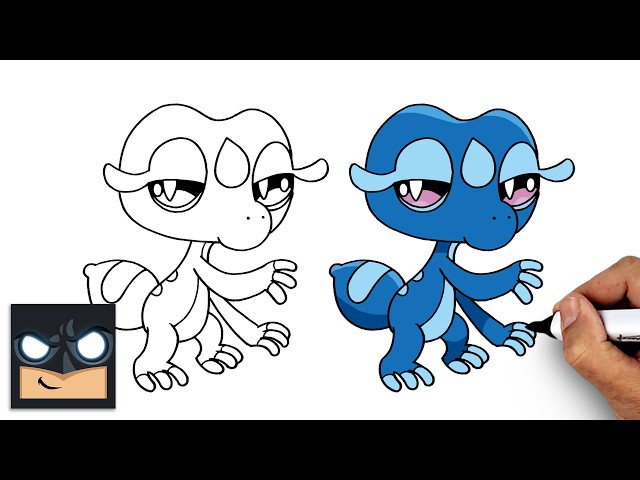 How to Draw Gecqua | Pokemon - Videos For Kids