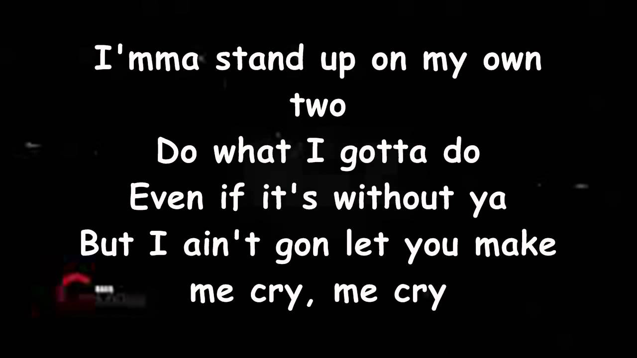 Brandy - Not Going To Make Me Cry (Lyrics)