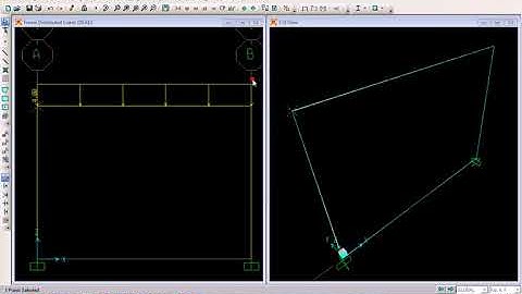 2D Frame Analysis in SAP2000