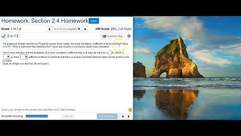 [2.4.13] Identifying and interpreting a P-value for linear correlation